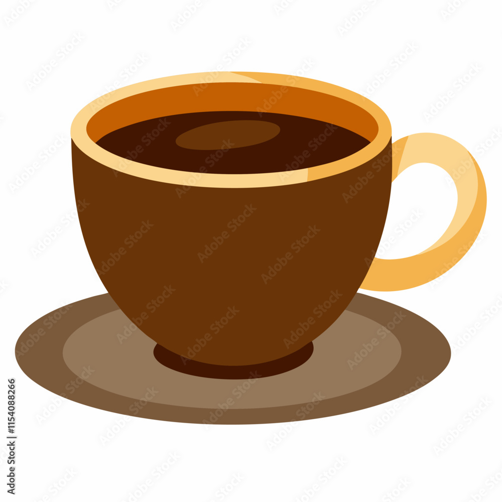 espresso cup vector icon on white background espresso cup vector icon on white background