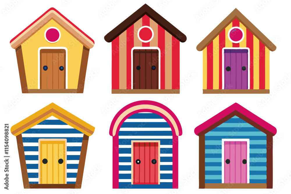 Fototapeta premium set of houses