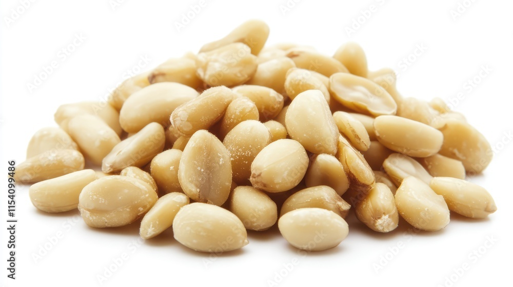Pine Nuts Close-Up Fresh Raw Edible Seeds Isolated on White Background Healthy Snacking Ingredient for Cooking and Baking Pine Nuts Close-Up Fresh Raw Edible Seeds Isolated on White Background Healthy Snacking Ingredient for Cooking and Baking
