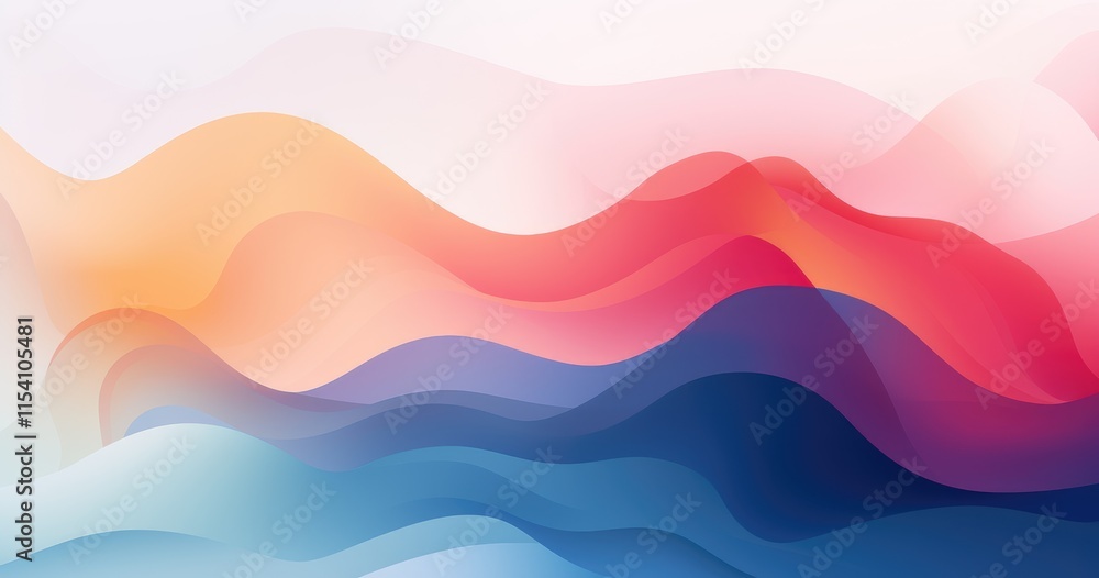 Abstract waves in soft colors creating a calming, fluid background. Abstract waves in soft colors creating a calming, fluid background.