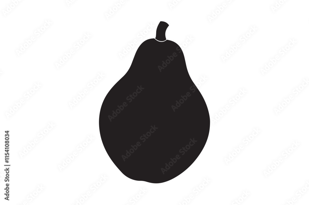 papaya icon silhouette illustration with white background. (5) papaya icon silhouette illustration with white background. (5)