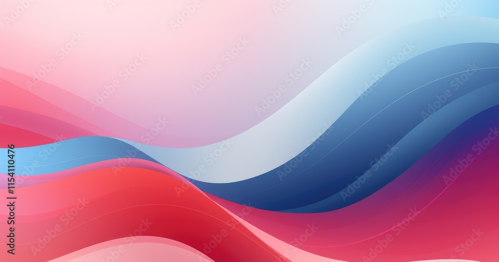 Abstract waves in soft colors create a calming visual effect.