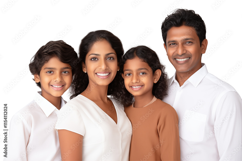 Portrait of a Smiling Indian Family on Transparent Background - Perfect Illustration for Creative Projects, Advertisements, Cultural Content, or Campaigns Celebrating Traditions and Family Unity. Png. Portrait of a Smiling Indian Family on Transparent Background - Perfect Illustration for Creative Projects, Advertisements, Cultural Content, or Campaigns Celebrating Traditions and Family Unity. Png.