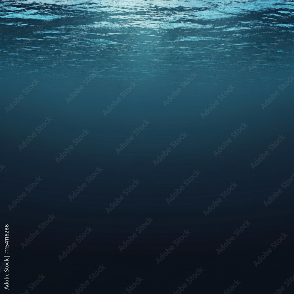 Ocean Surface at Twilight With Gentle Waves Creating a Tranquil Atmosphere and a Deep Blue Underwater Depth, Capturing a Sense of Calm and Mystery Ocean Surface at Twilight With Gentle Waves Creating a Tranquil Atmosphere and a Deep Blue Underwater Depth, Capturing a Sense of Calm and Mystery