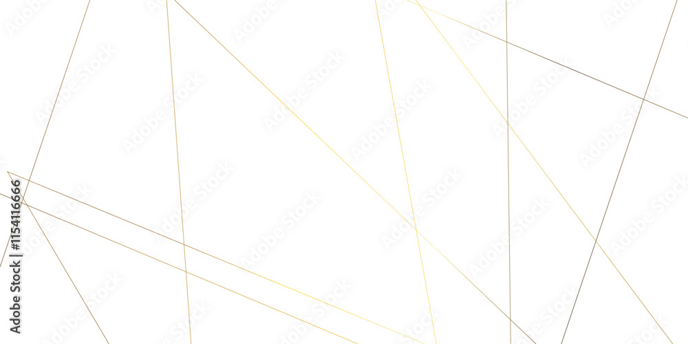 Abstract luxury gold geometric random chaotic lines with many squares and triangles shape on white background. Abstract luxury gold geometric random chaotic lines with many squares and triangles shape on white background.