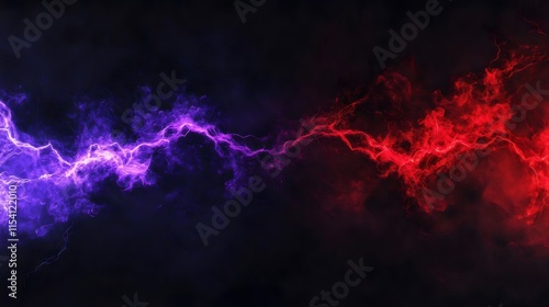 Red and Purple color electricity lightning