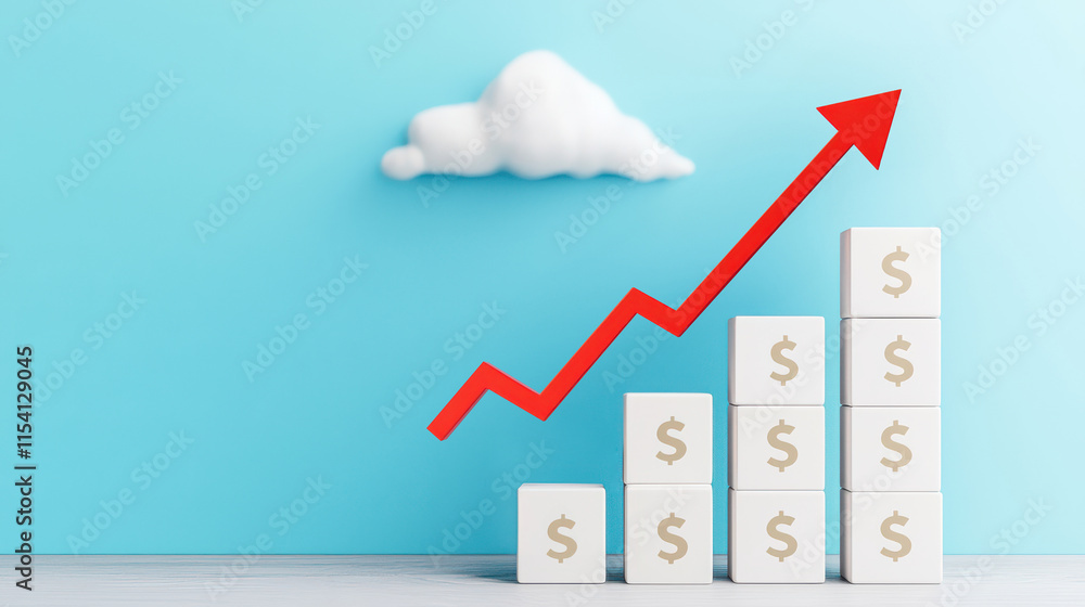 A graphic showing financial growth with ascending bars and an arrow, symbolizing success. A graphic showing financial growth with ascending bars and an arrow, symbolizing success.