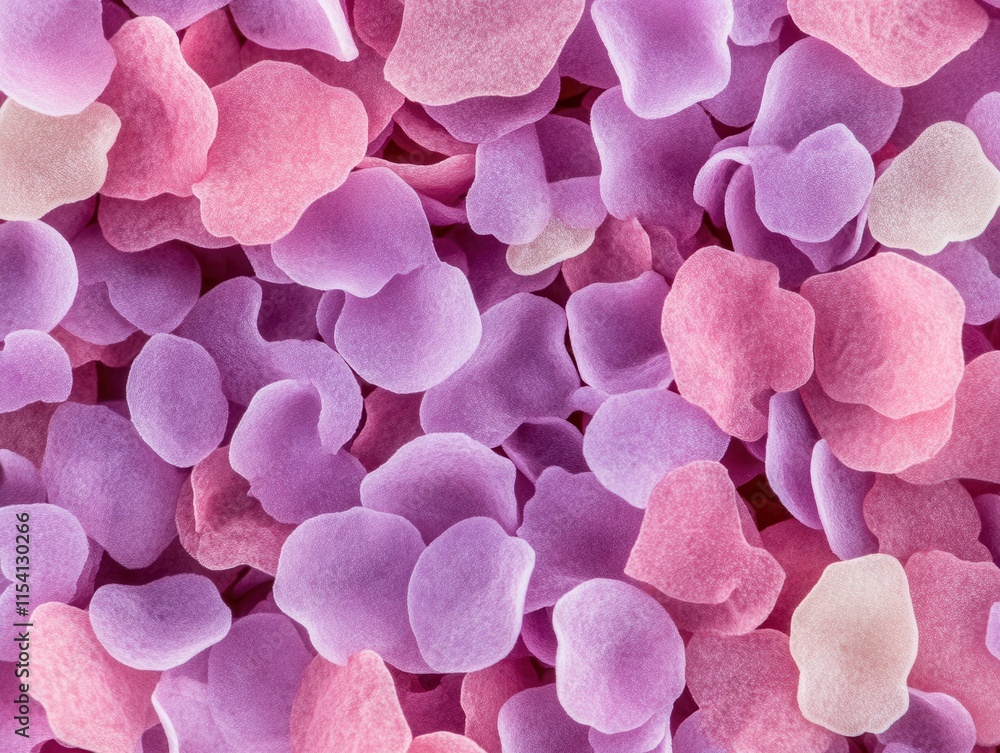 Obraz premium Colorful Petals in Soft Pastel Shades of Pink and Purple Background Texture