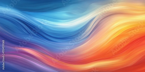 Wallpaper Mural Abstract Colorful Waves Flowing Seamlessly Together Torontodigital.ca