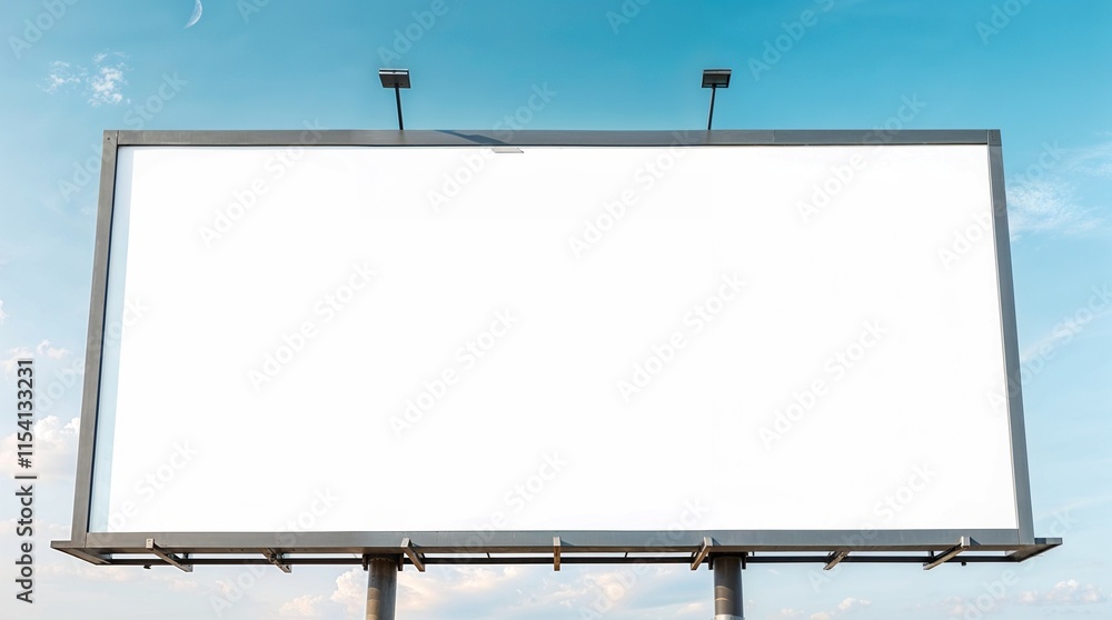 Blank advertising billboard at airport,mockup poster media template ads display