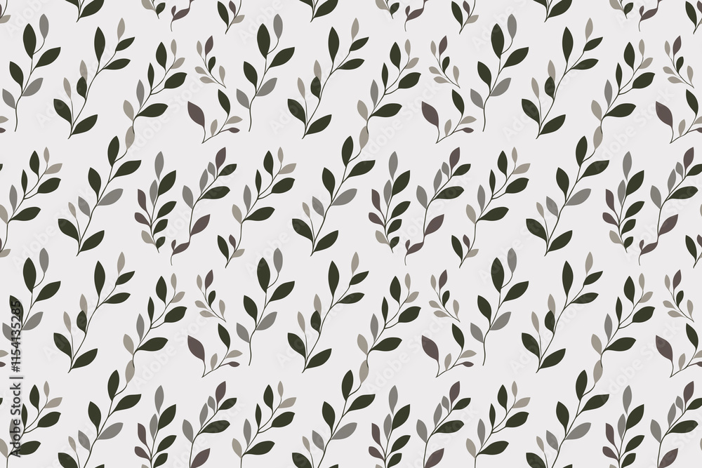 Delicate botanical pattern featuring olive branches with dark green leaves on a light background. Ideal for elegant, nature-inspired designs. Delicate botanical pattern featuring olive branches with dark green leaves on a light background. Ideal for elegant, nature-inspired designs.