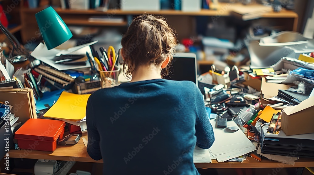 custom made wallpaper toronto digitalA person clearing out clutter from their desk and organizing it to begin a fresh, productive start