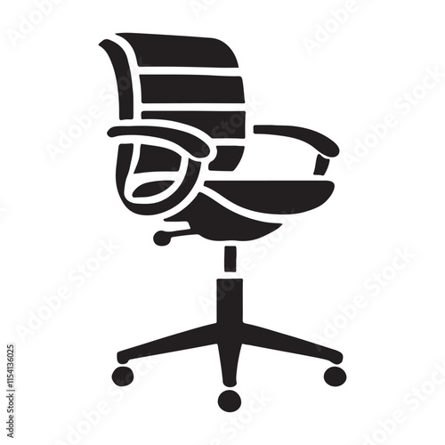 Modern Office Chair Silhouette Design Comfortable Ergonomic Swivel Chair