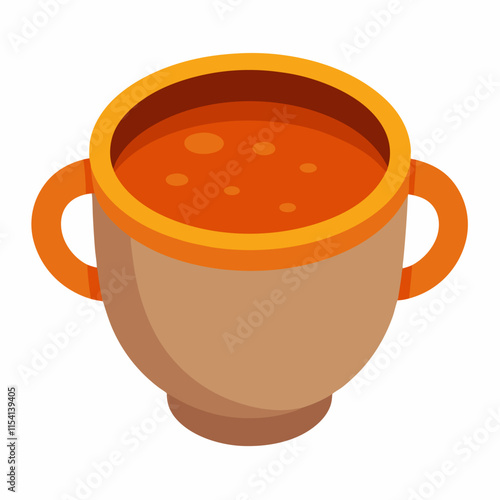 strew cup vector icon on white background