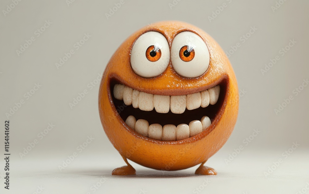 A smiling emoji with wide eyes and a big grin, exuding happiness, set against a clean white background A smiling emoji with wide eyes and a big grin, exuding happiness, set against a clean white background