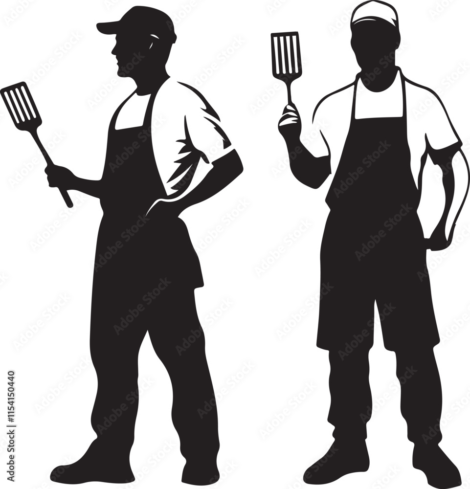 Chef Stylized Set Vector Illustration Graphic Chef Stylized Set Vector Illustration Graphic