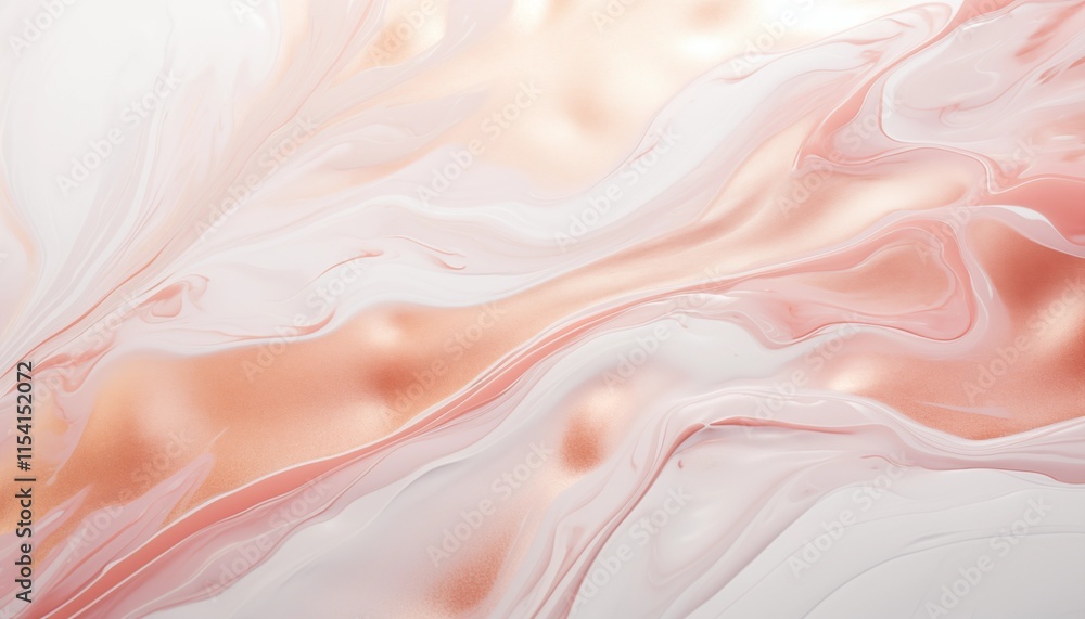 Obraz premium pink creme white marble texture