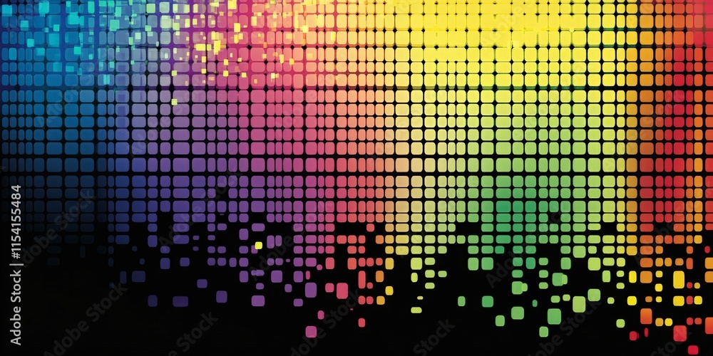 vibrant gradient pattern with pixelated blocks vibrant gradient pattern with pixelated blocks
