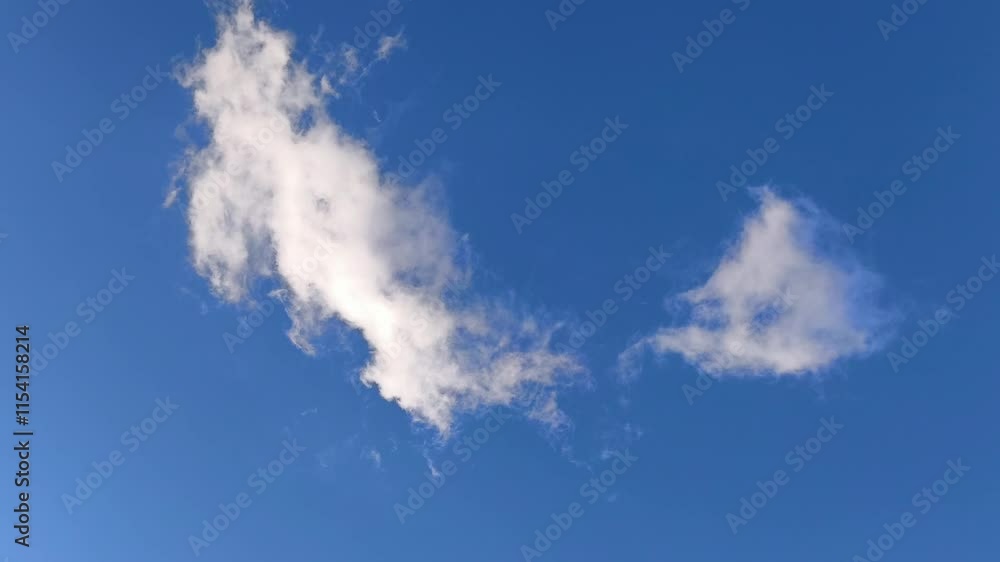 Very curious and light ball clouds moving in the morning Very curious and light ball clouds moving in the morning
