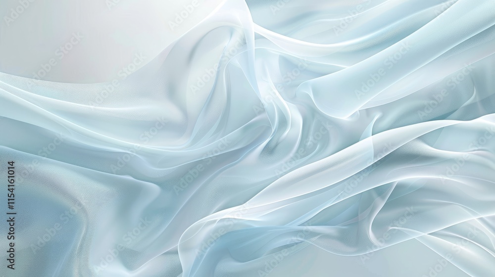 custom made wallpaper toronto digitalA delicate arrangement of flowing, translucent fabric in soft blue tones.