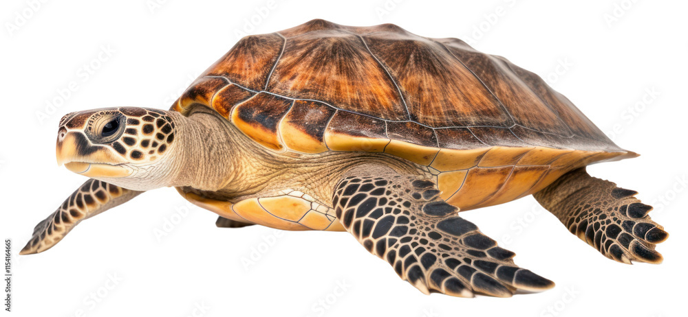 Naklejka premium PNG Sea turtle reptile animal