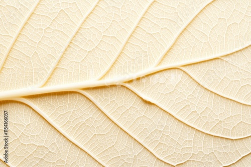 Close-Up of a Delicate Textured Leaf Displaying Intricate Veins and Patterns