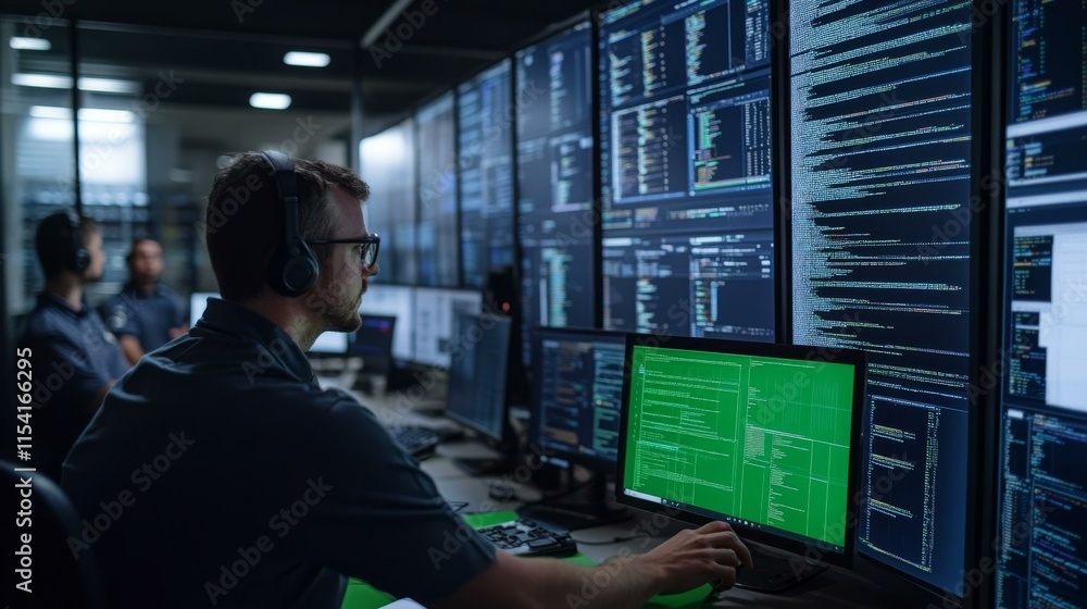 Server Room Technicians Monitoring Systems Server Room Technicians Monitoring Systems