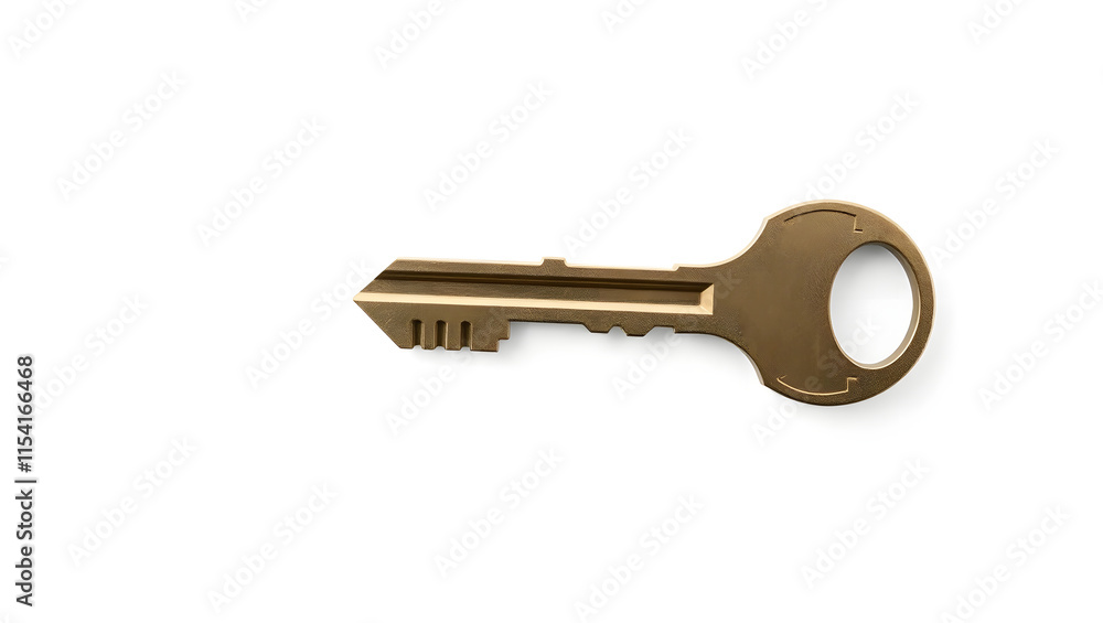 Key floating isolated on white background. Key floating isolated on white background.