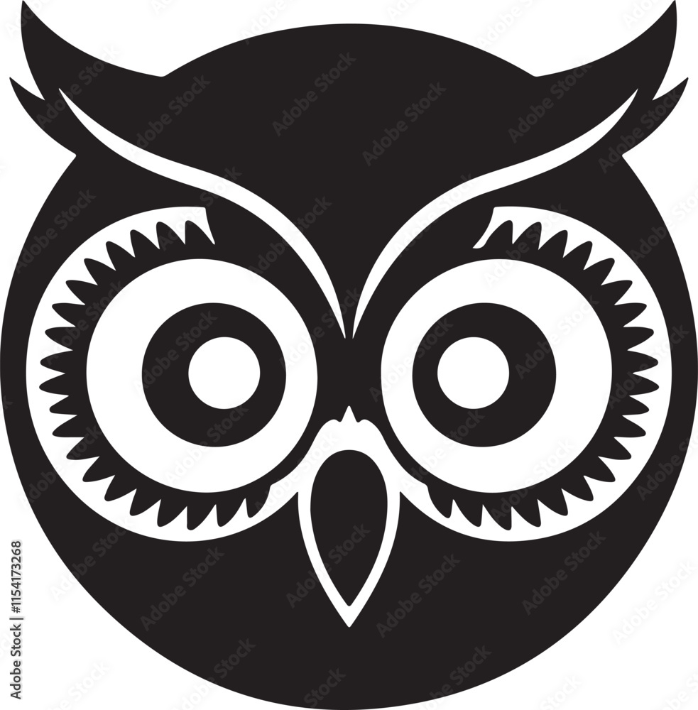 Owl Mask Vector Illustration Graphic Owl Mask Vector Illustration Graphic