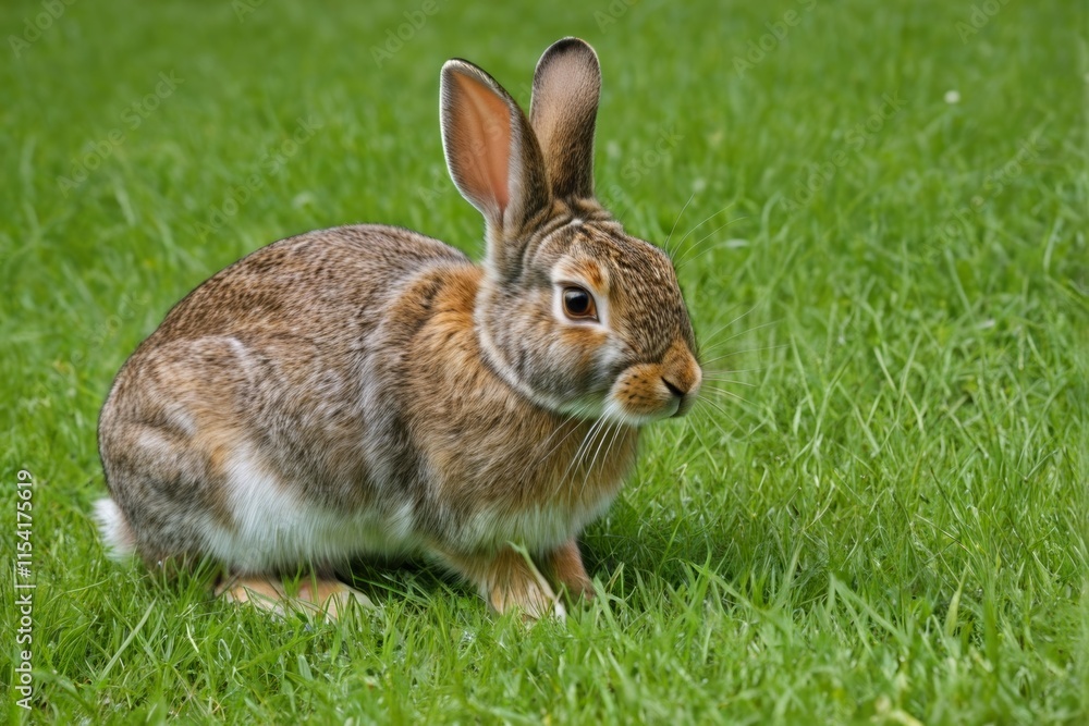 there is a rabbit that is sitting in the grass there is a rabbit that is sitting in the grass