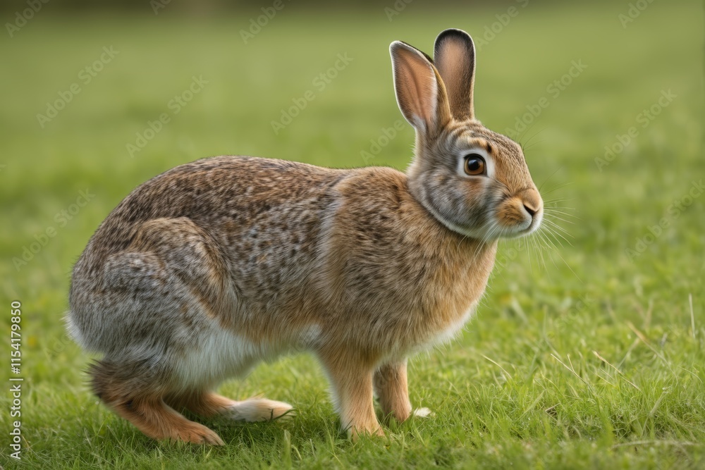 Obraz premium there is a rabbit that is standing in the grass