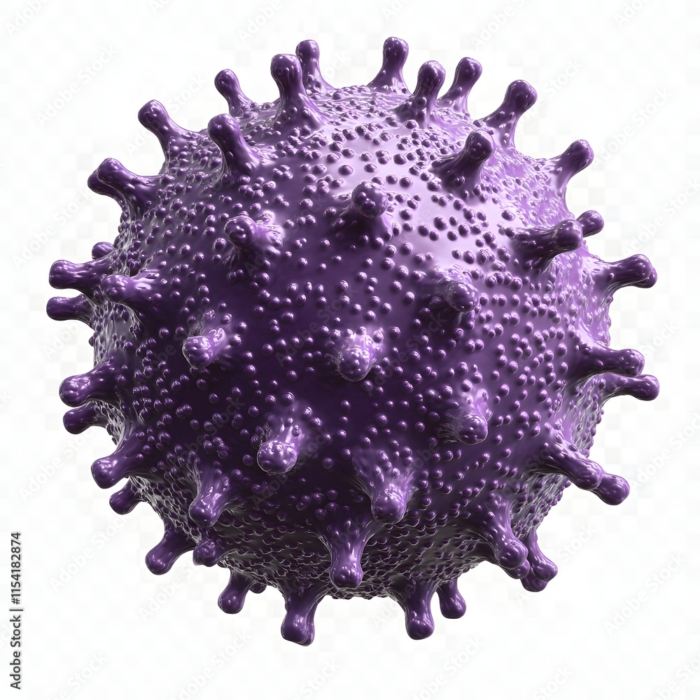 3D SHINY PURPLE VIRUS FEATURING 3D SHINY PURPLE VIRUS FEATURING
