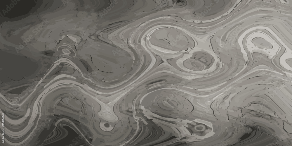 Obraz premium white and grey Topography organic geometric line drawing wavy pattern with modern abstract topographic contour map design.