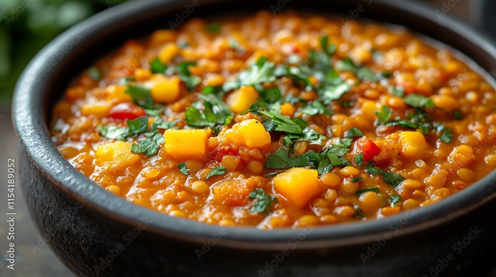 Red lentil vegetable breakfast stew hearty lentils and vibrant veggies Red lentil vegetable breakfast stew hearty lentils and vibrant veggies