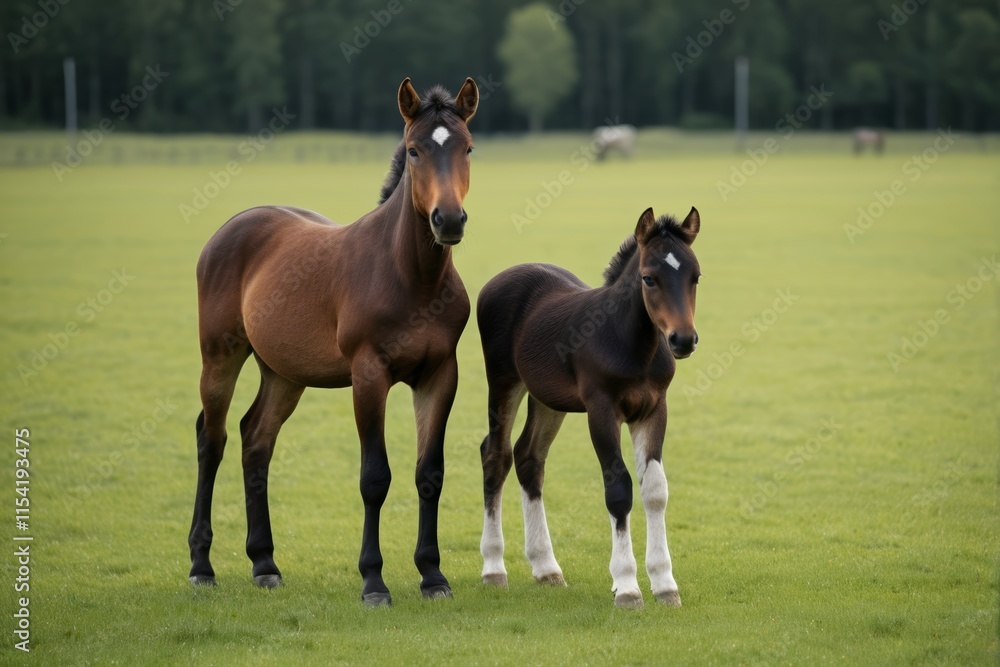 there are two horses standing in a field together there are two horses standing in a field together