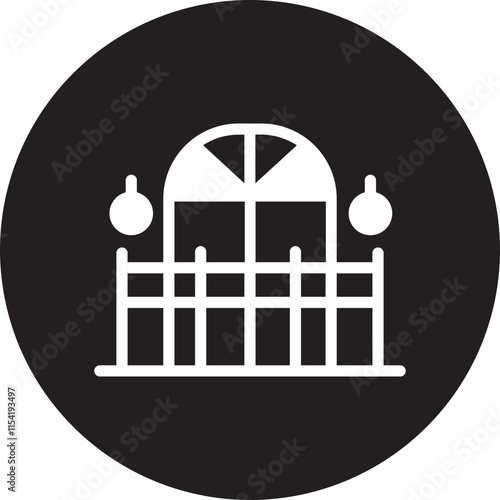 Balcony glyph icon