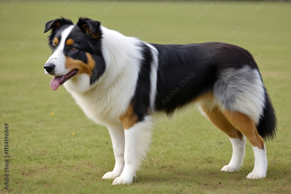 arafed dog standing in a field with a frisbee in its mouth arafed dog standing in a field with a frisbee in its mouth