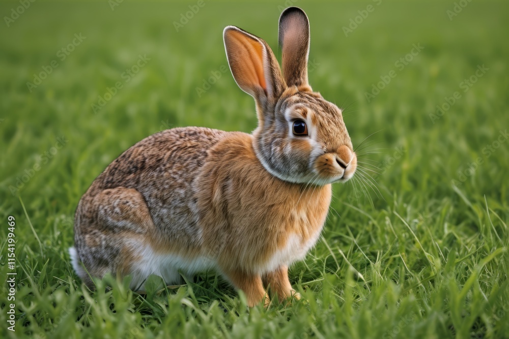 there is a rabbit that is sitting in the grass there is a rabbit that is sitting in the grass