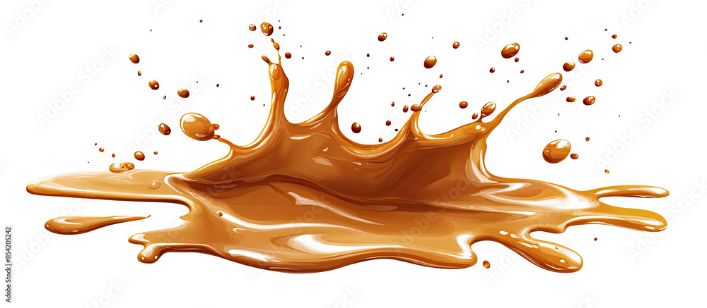 Caramel liquid isolated on transparent background Remove png, Clipping Path, pen tool Caramel liquid isolated on transparent background Remove png, Clipping Path, pen tool