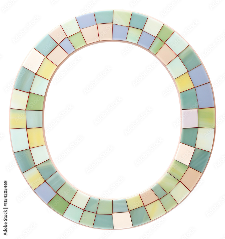PNG Mosaic tiles letters o jewelry shape art. PNG Mosaic tiles letters o jewelry shape art.
