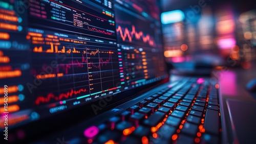 Dynamic Financial Data Visualization in a High-Tech Trading Environment