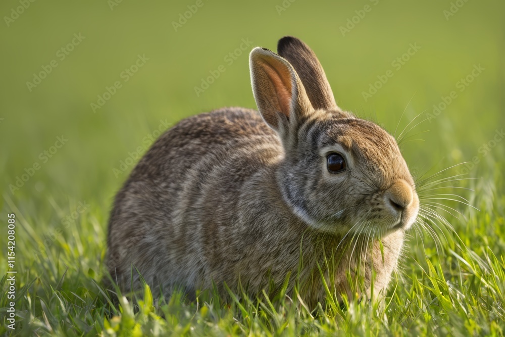 there is a rabbit that is sitting in the grass there is a rabbit that is sitting in the grass