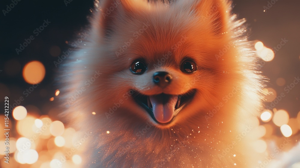 Obraz premium Dog's Open Mouth