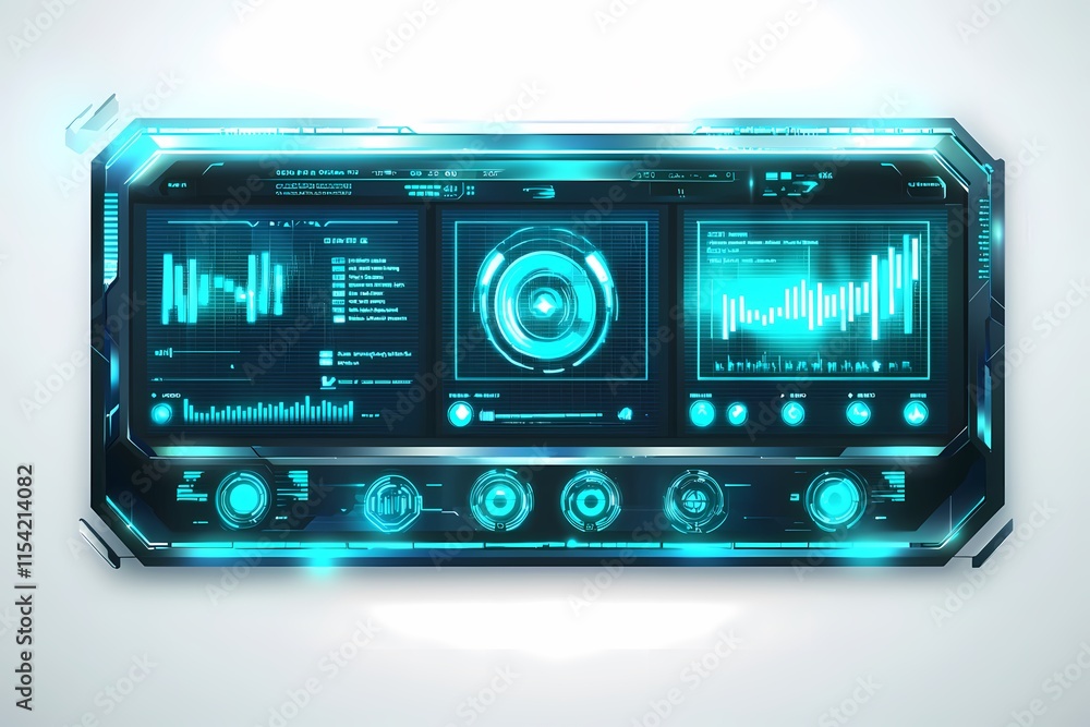 Futuristic Digital Dashboard with Interactive Graphs and Data Visuals Futuristic Digital Dashboard with Interactive Graphs and Data Visuals