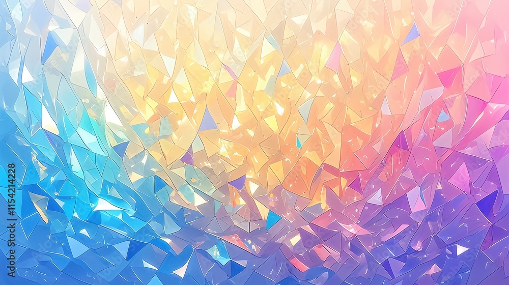 A colorful abstract background with triangular shapes and gradients. A colorful abstract background with triangular shapes and gradients.