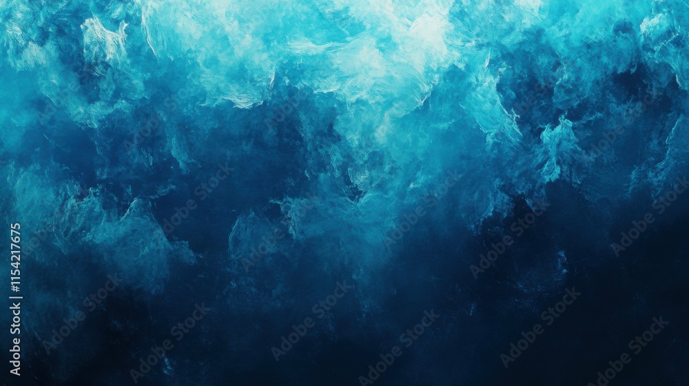 Fototapeta premium Abstract blue painting background