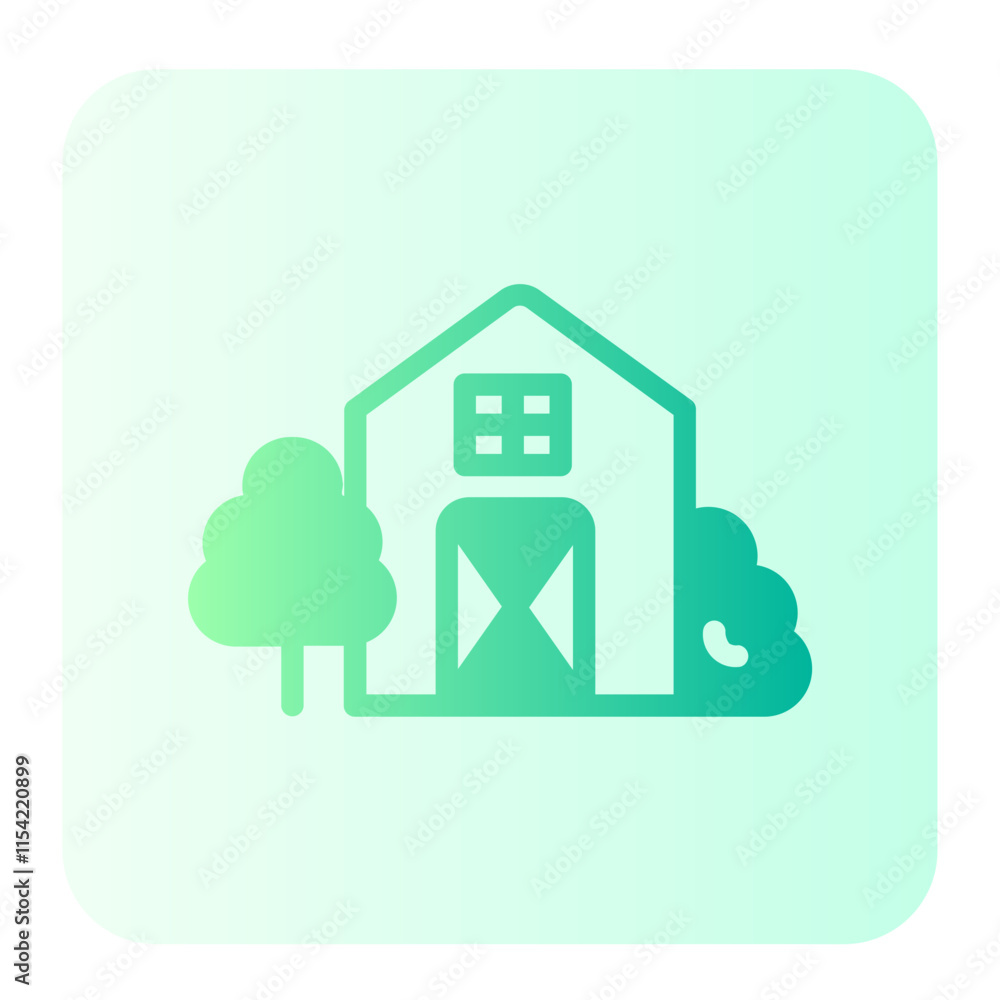 Fototapeta premium Farm gradient icon