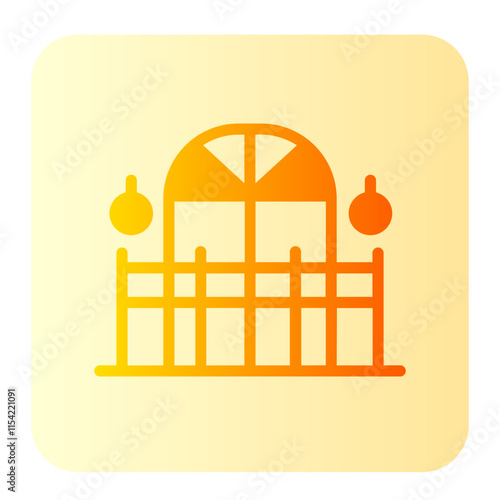 Balcony gradient icon