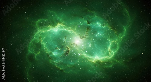 Luminous Green Spiral Nebulav
