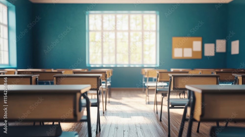 Engaging Classroom with Vibrant Natural Light Engaging Classroom with Vibrant Natural Light